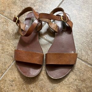 Steve Madden Tan Leather Sandals